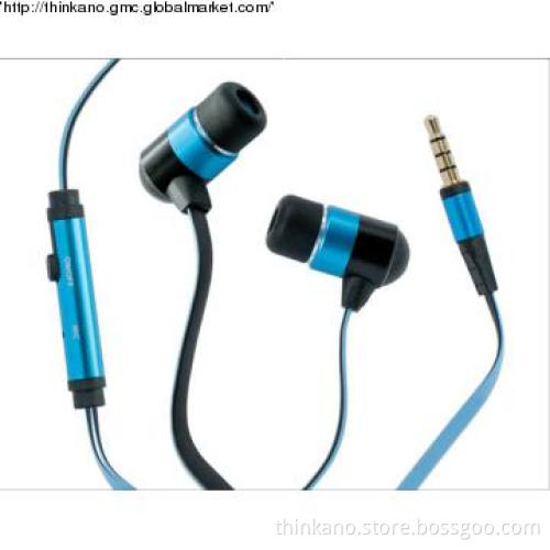 Noodle earphone Hearphone Earbuds with mic for iphone ipod ipad